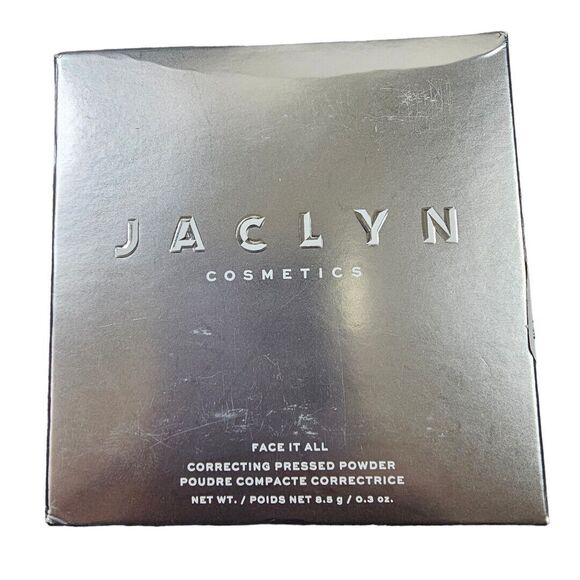 Jaclyn Cosmetics Face It All Brightening Pressed Powder Correcting Tan Color NIB - Picture 2 of 5